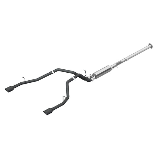 MBRP S5152BLK Cat-Back Exhaust System - 2019-2024 RAM Hemi 1500 5.7L CC/QC | Black Coated