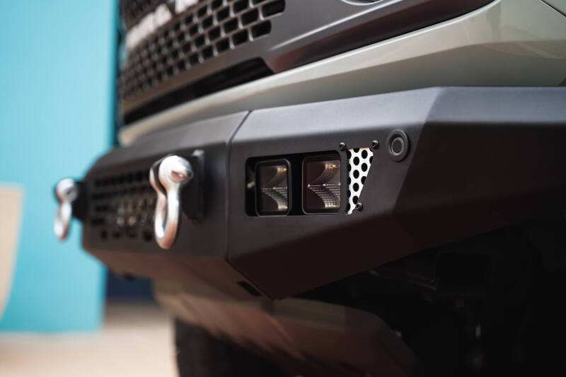 DV8 Offroad 2021+ Ford Bronco Bumper- Accommodates 20in Dual Row Light Bar & (4) 3in Pod Light Mount - #FBBR-03