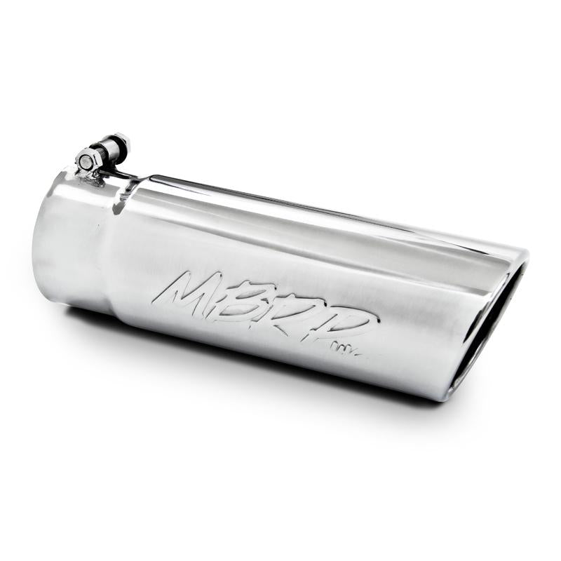 MBRP T5129BLK Exhaust Tip - 8" OD; Rolled end; 5" ID; 18" length | Black Coated