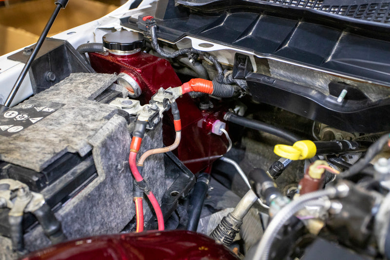 Wehrli Custom Fabrication WCF100628-RED Factory Location Coolant Tank Kit WCFab Red for 2013-2018 Ram 2500 / 3500 6.7L Cummins