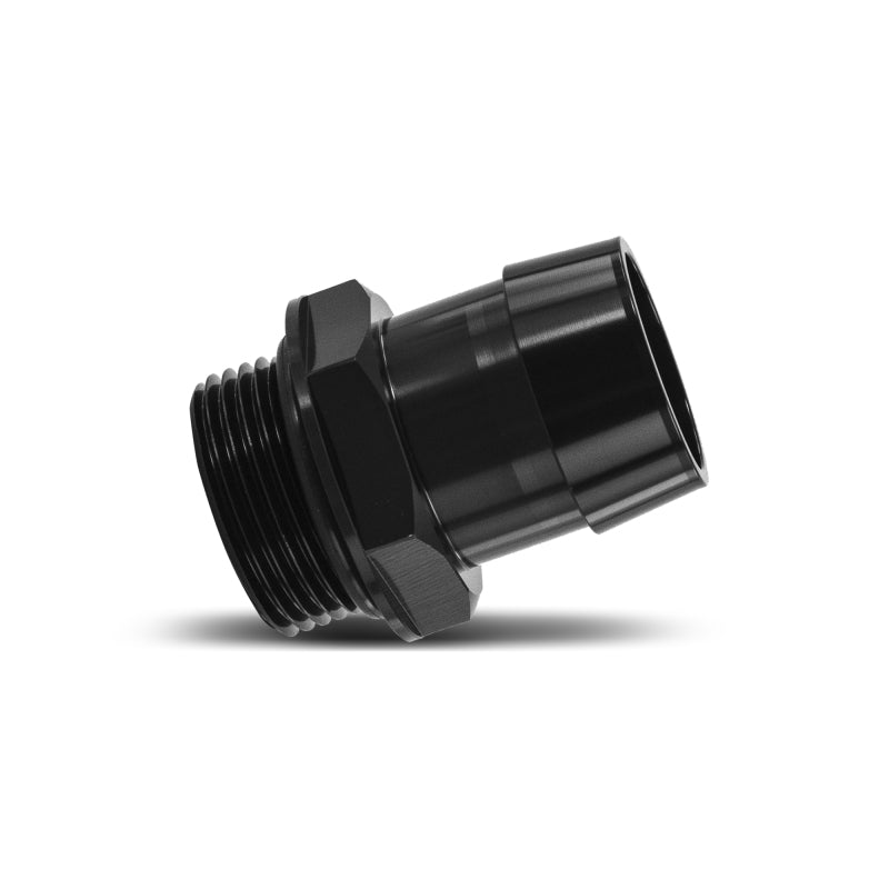 Mishimoto -16ORB to 1 1/4in. Hose Barb Aluminum Fitting - Black - #MMFT-16ORB-114BK