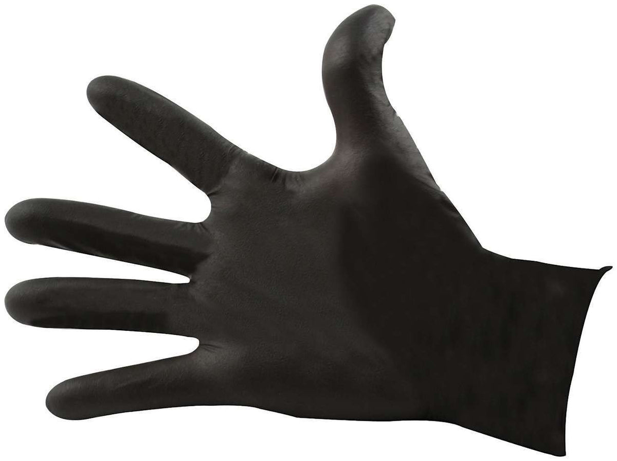 Allstar Performance Black Nitrile Gloves Med Chemical Resistant ALL12024