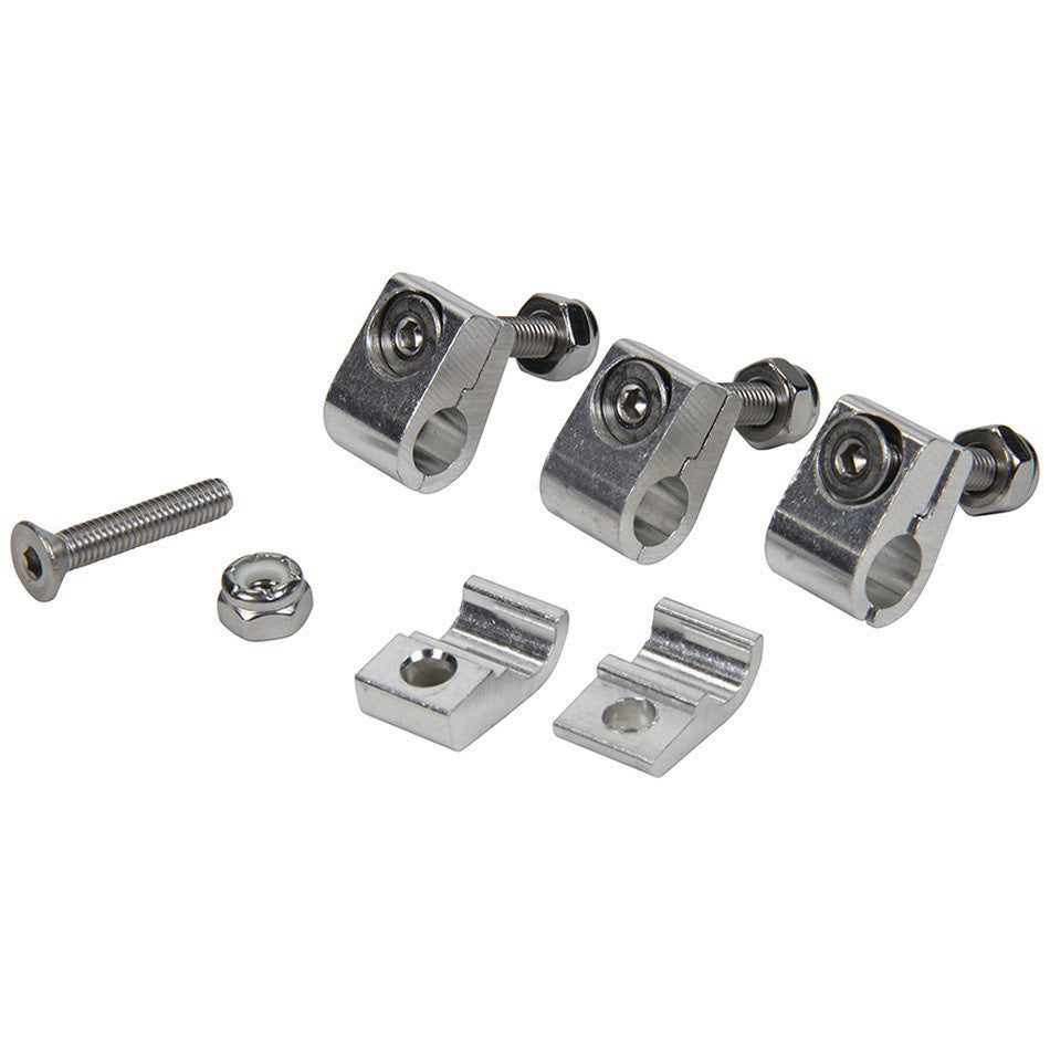 Allstar Performance 2pc Aluminum Line Clamps 5/16in 4pk ALL18322