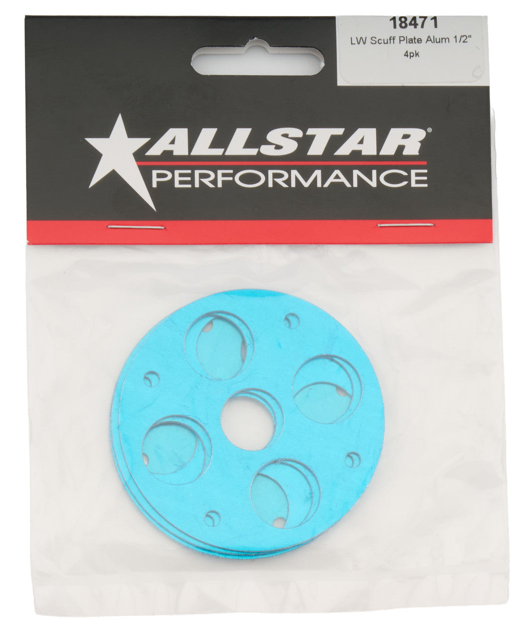 Allstar Performance Lightweight Scuff Plate Aluminum 1/2in 4pk ALL18471
