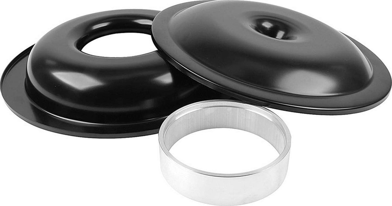 Allstar Performance Lightweight 14in Air Cleaner Kit Black No Element 1-1/2in Space ALL25905