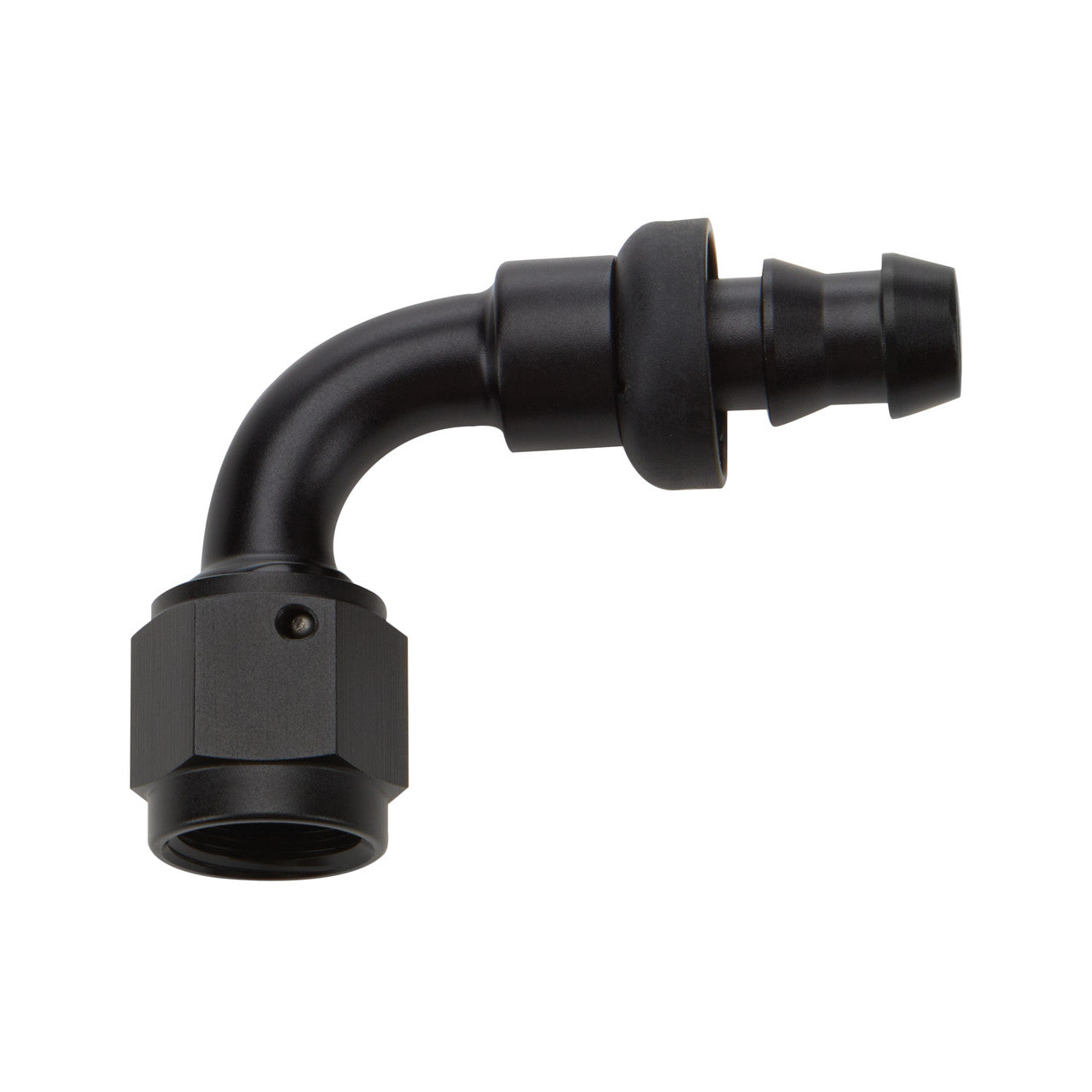 Allstar Performance Pushlock Hose End Black 90 Deg Elbow -4 ALL49451