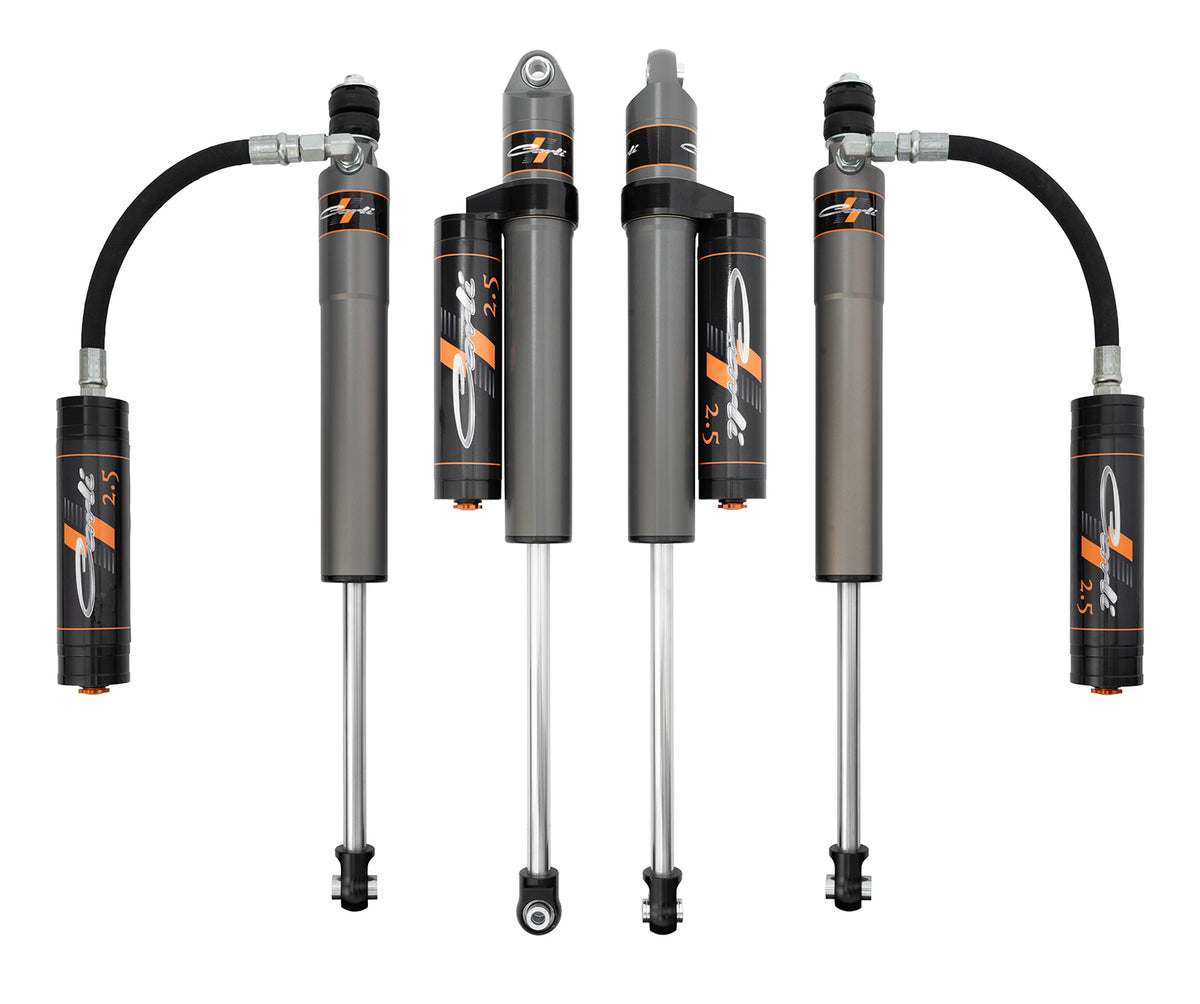 Carli Suspension CS-F45SPKG-CS25RR-A 2.5 in Remote Reservoir 4.5/5.5 in Shocks & Mounts for 2005-2026 Ford F-250 / F-350 Super Duty 4x4