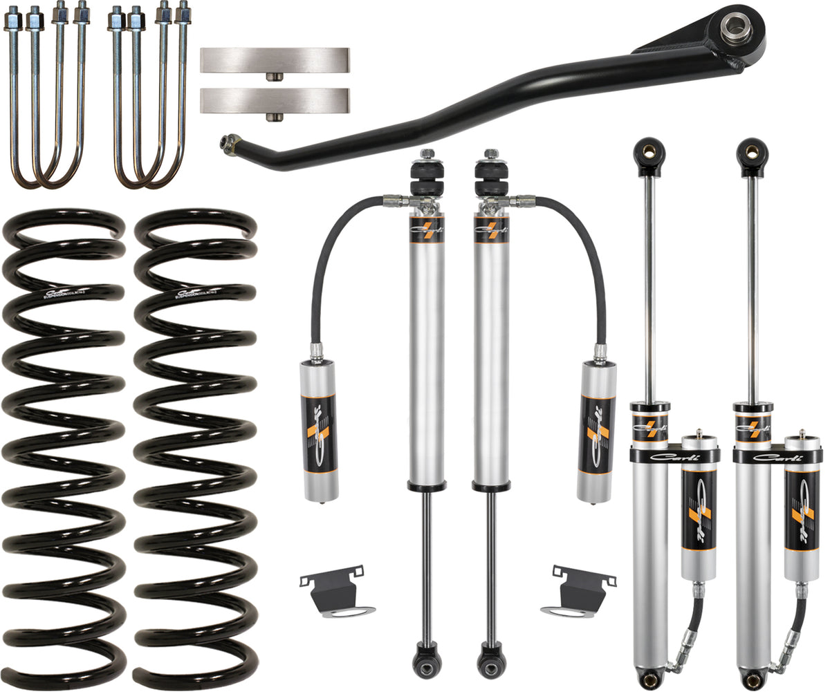 Carli Suspension CS-DLVL-BC-CS-19-D 2.5 in Backcountry Level System & 1 in Block for 2019-2025 Ram 3500 Diesel