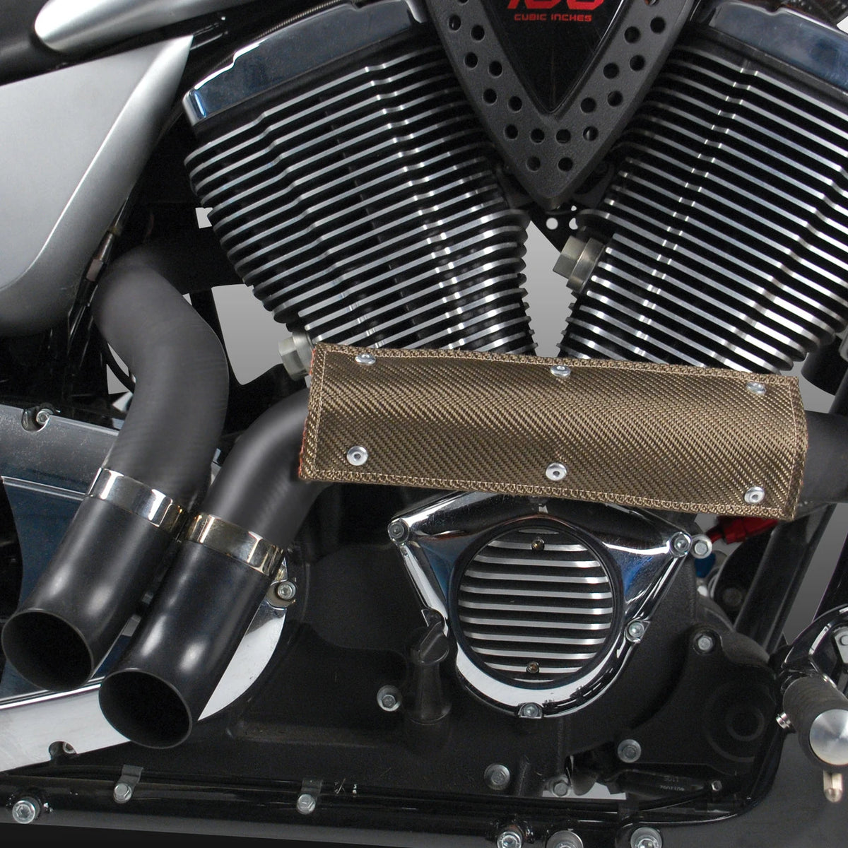 DEI Pipe Shield with Stainless Steel Clamps - 6in x 24in - Titanium