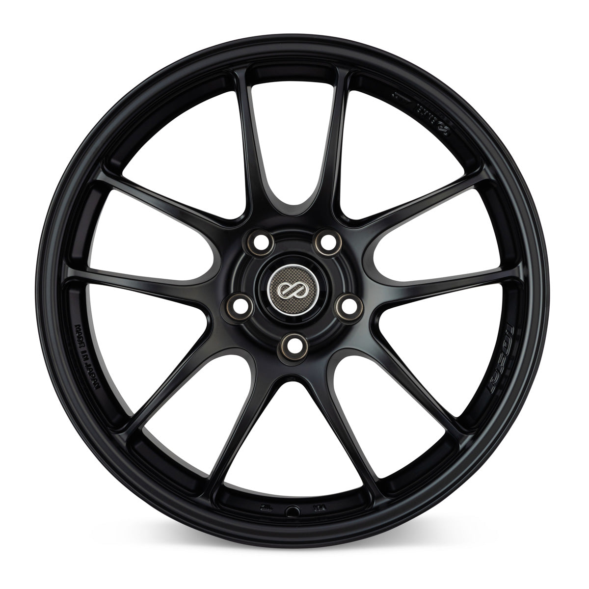 Enkei PF01 17x8 5x114.3 50mm offset Black Wheel