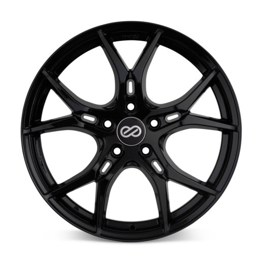 Enkei Vulcan 18x8 45mm Offset 5x112 Bolt 72.6mm Bore Gloss Black Wheel
