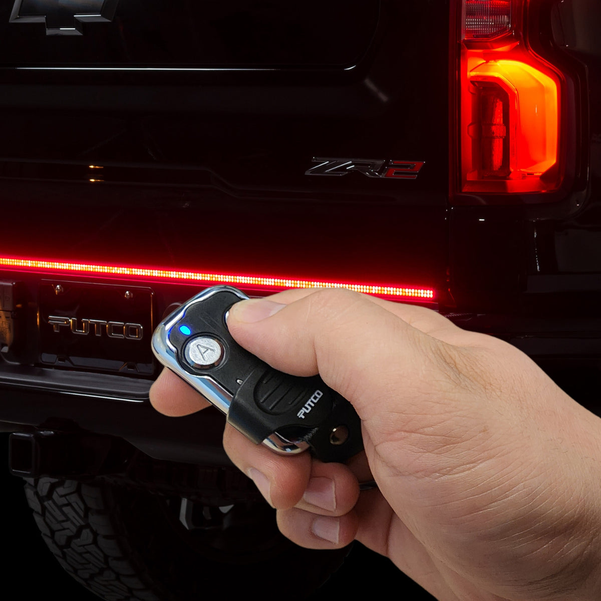 Putco for 2022-2024 Ford Bronco Luminix DRL LED Light Hood Limb Riser (Factory Hood Side Hinge Replacement With Remote)