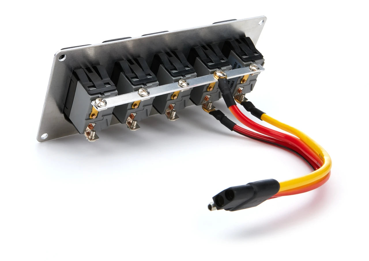 QuickCar Rocker Switches with Flag Plate