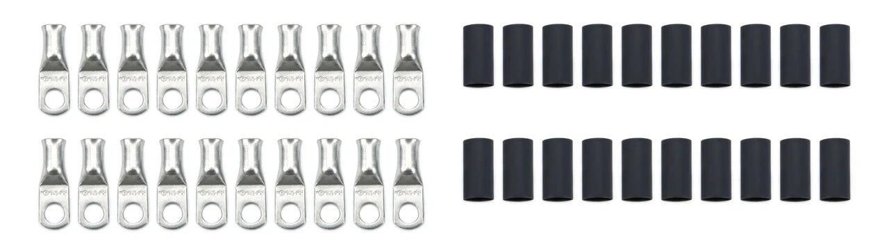 QuickCar Ring Terminal 4 Ga. 5/16" Hole with heat shrink 20 Pack