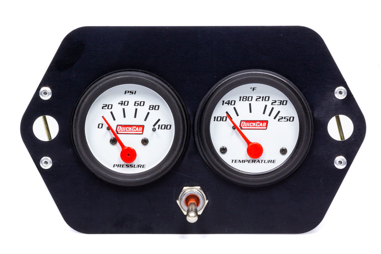 QuickCar Gauge Panel 2in Open Wheel w/Switch