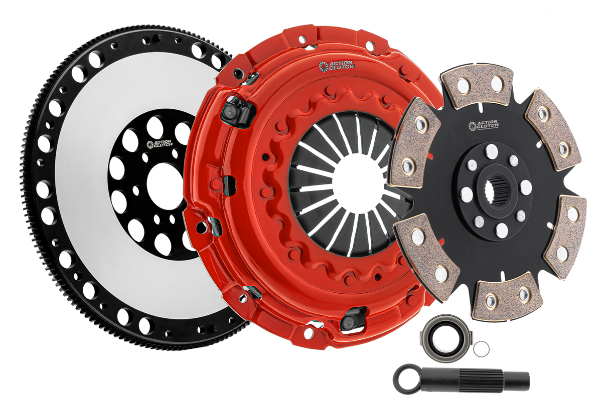 Action Clutch ACR-0487 Stage 6 Clutch Kit (2MD) with Lightened Flywheel for 2002-2006 Acura RSX 2.0L DOHC (K20A3)