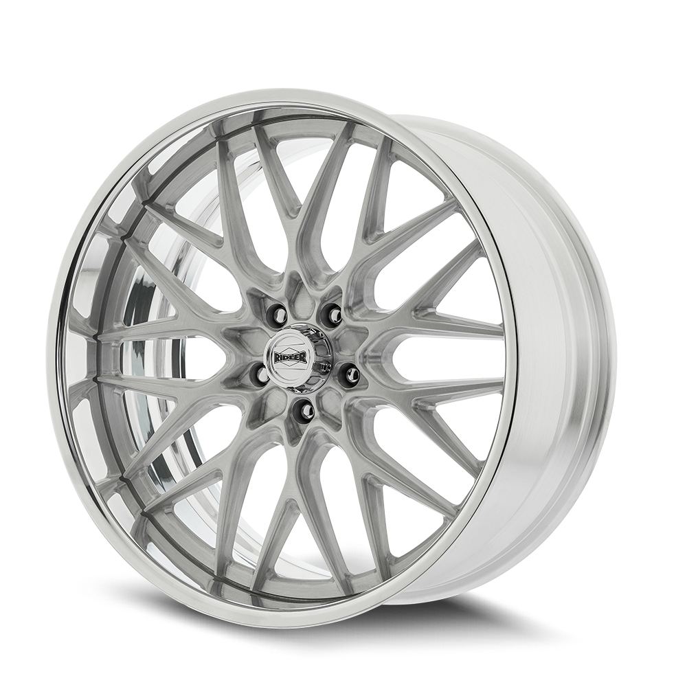 Ridler Wheels 681 22x10.5 5x127 10mm Brushed Center with Polished Lip Wheel 681-22173P