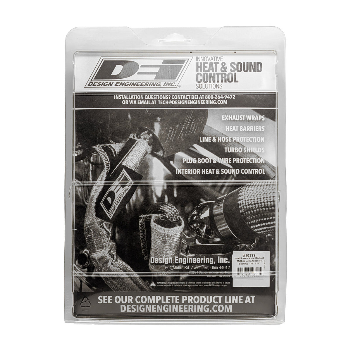 DEI Heat Screen 36in x 20in Mylar Glass Fiber Matting with Adhesive Backing