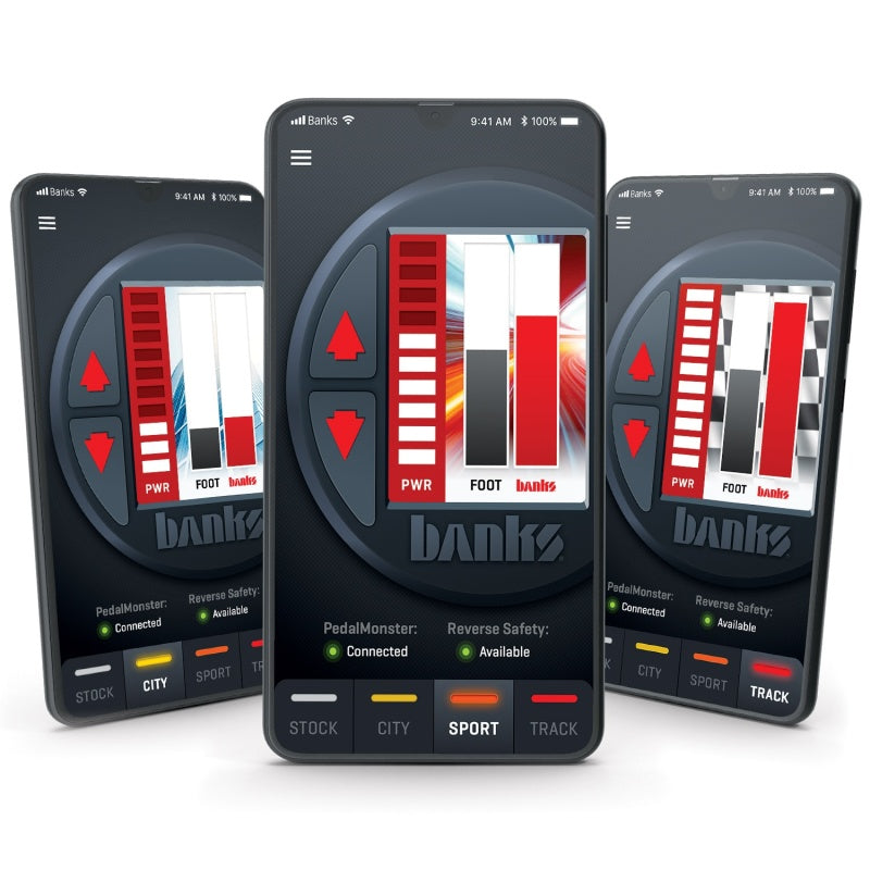 Banks Power Pedal Monster® Kit, TE Connectivity MT2, 6 Way, Stand Alone, For Use With Phone