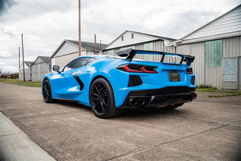 Corsa 20-27 Chevrolet Corvette C8 RWD 3in Valved Cat-Back w/AFM w/4.5in Carbon Fiber Black PVD Tips