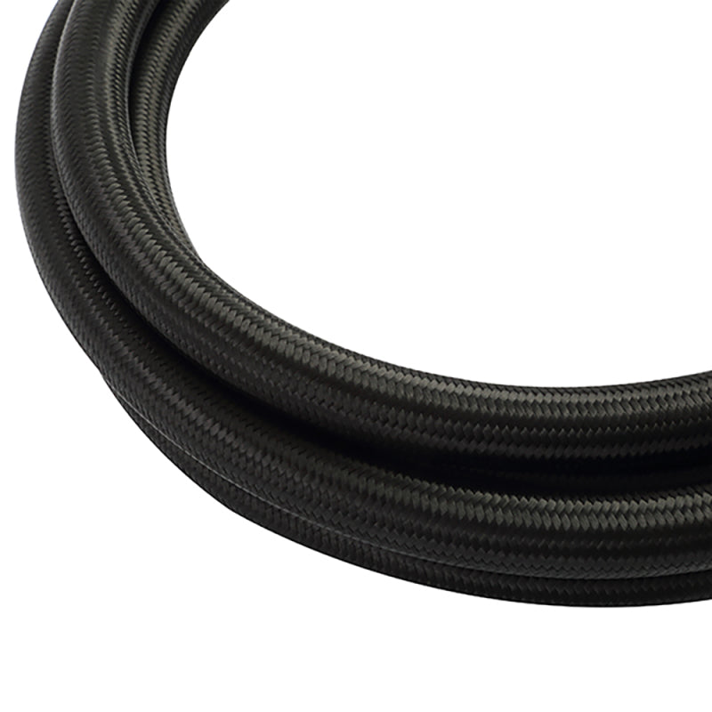 Mishimoto 6Ft Stainless Steel Braided Hose w/ -10AN Fittings - Black - #MMSBH-1072-CB