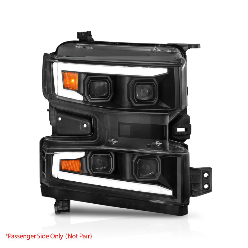 ANZO 2019-2022 Chevrolet Silverado 1500 LED Projector Headlights - Passenger Side