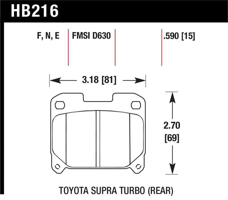 Hawk Performance HB216F.590 HPS Performance Street Brake Pads