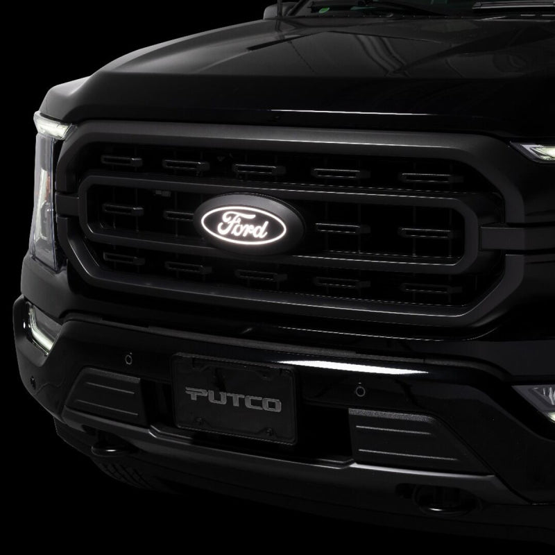Putco for 2021-2022 Ford F-150 Front Luminix Ford LED Emblem - with Camera CutOut