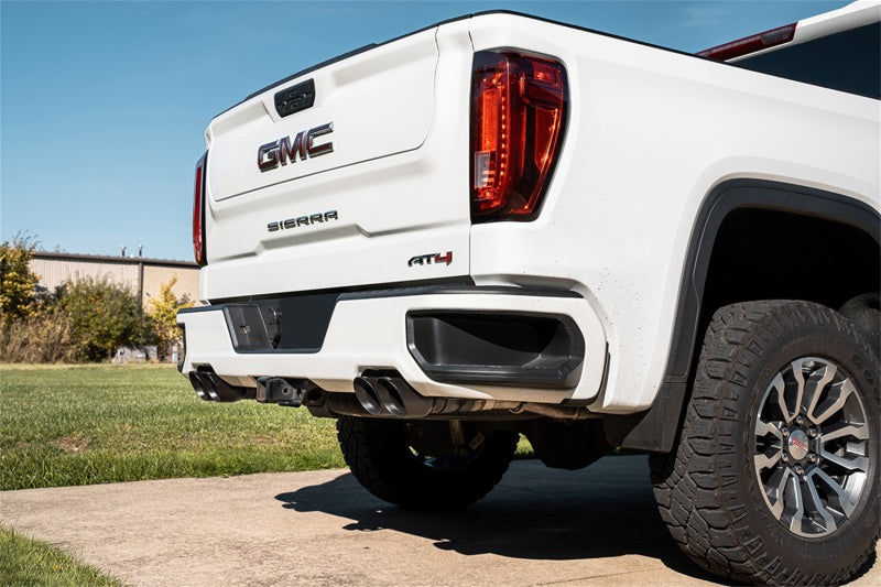Corsa 19-26 Chevy Silverado 1500 CatBack Dual Rear Exit with Twin 4in Black Powder Ct ProSeries Tips