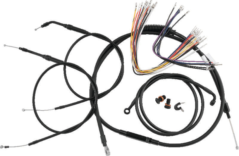 Burly Brand B30-1284 Control Kit 14 in Gorilla Black for 2000-2006 Harley-Davidson Touring