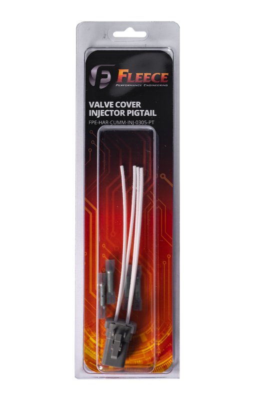 Fleece Performance FPE-HAR-CUMM-INJ-0305-PT for 03-05 Dodge Ram 2500/3500 Cummins Valve Cover Injector Pigtail (4-Pin)
