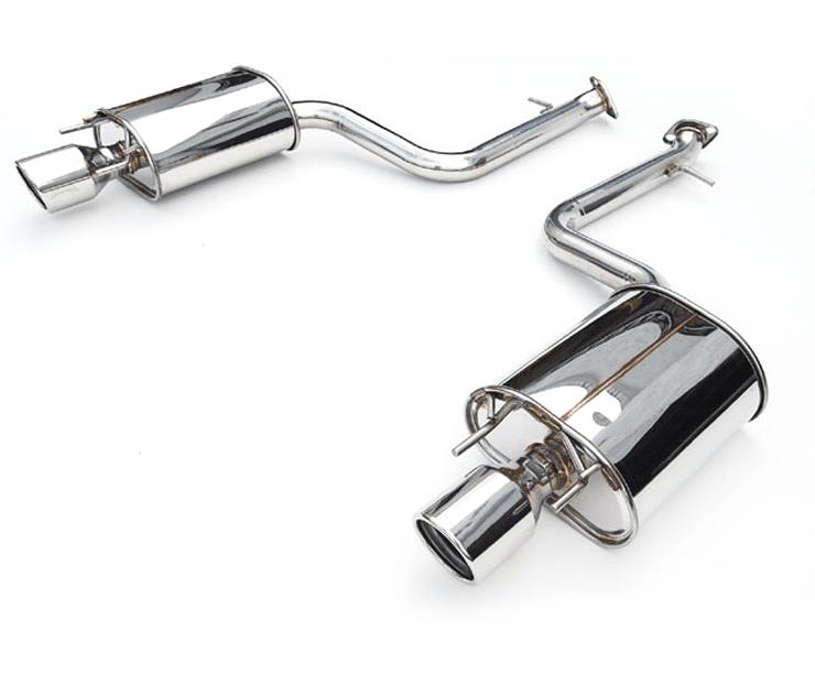 Invidia HS07IG4G3S 07-Up Infiniti G35/G37 Sedan Q300 Dual Rolled S.S.Tips Cat-back Exhaust