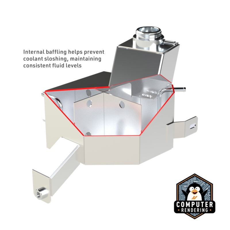 Mishimoto 13-18 Ram 6.7L Cummins Degas Tank - Black - #MMRT-RAM-13MWBK