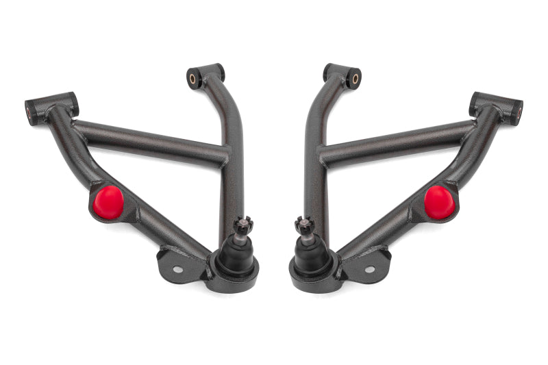 BMR 1982-1992 GM F-Body A-Arms Lower DOM Non-Adj Delrin Bushings Coilover - Black Hammertone