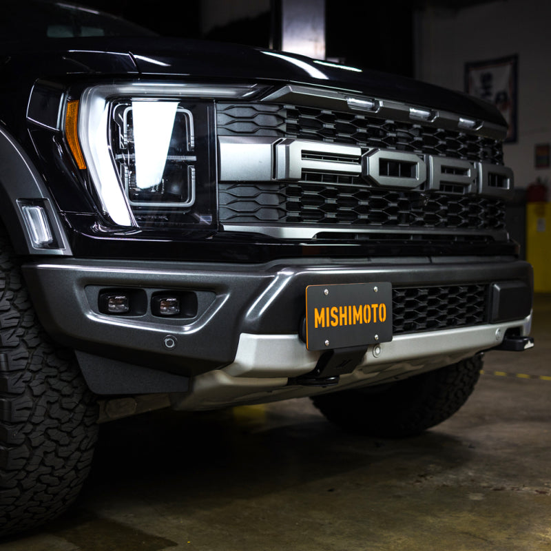 Mishimoto 2015+ Ford F-150 Tow Hook License Plate Relocation Bracket - #MMLP-F150-15