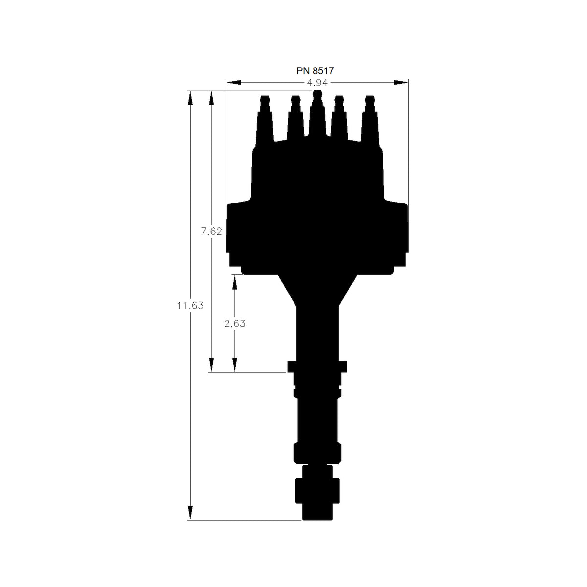MSD 8517 for Buick V8 400-455 Billet Distributor