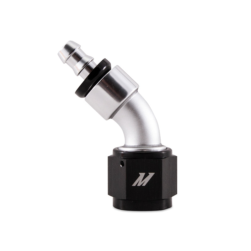 Mishimoto Push-On Swivel End Hose Fitting, 45 Degrees -10AN - #MMFT-10AN-45