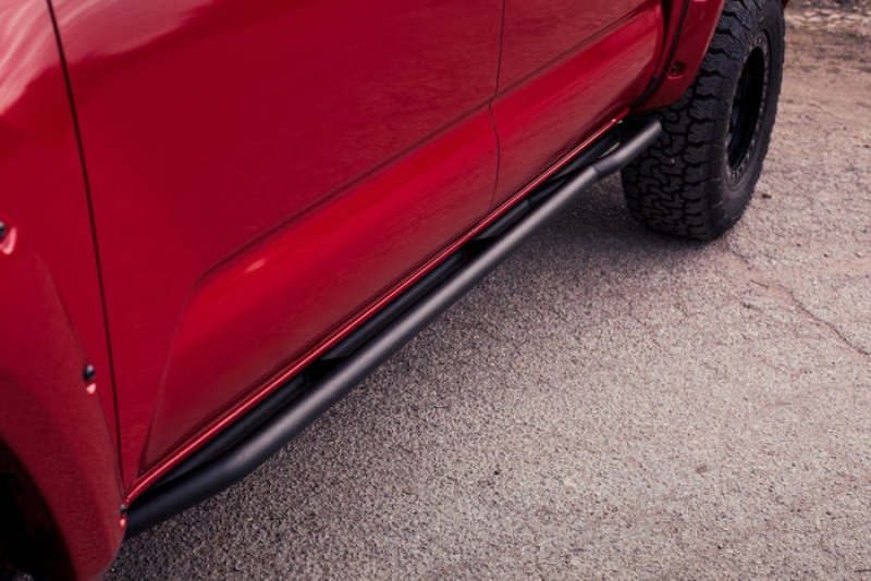Body Armor (TC-4125) Double Cab Short Bed Revo Rock Sliders - Black