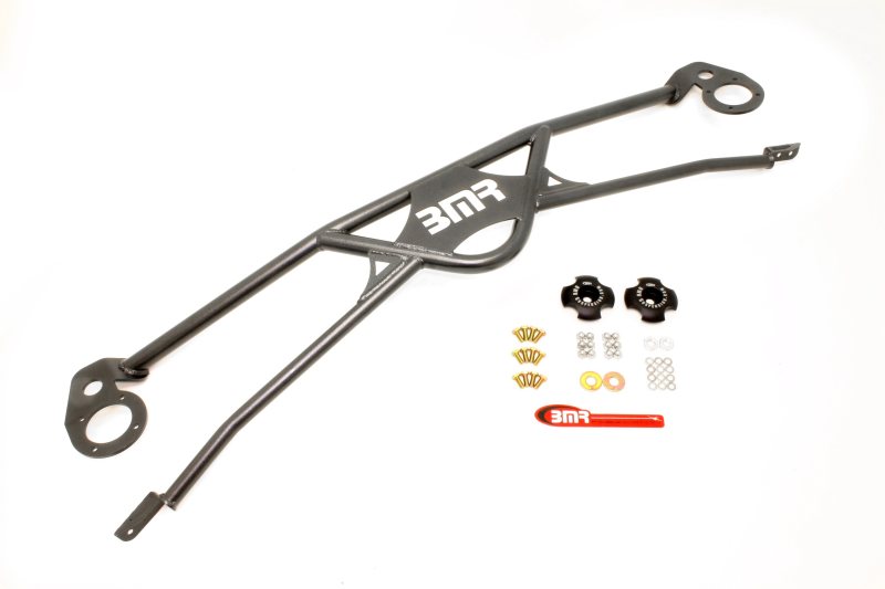 BMR 2010-2011 5th Gen Camaro Front 4-Point Strut Tower Brace - Black Hammertone