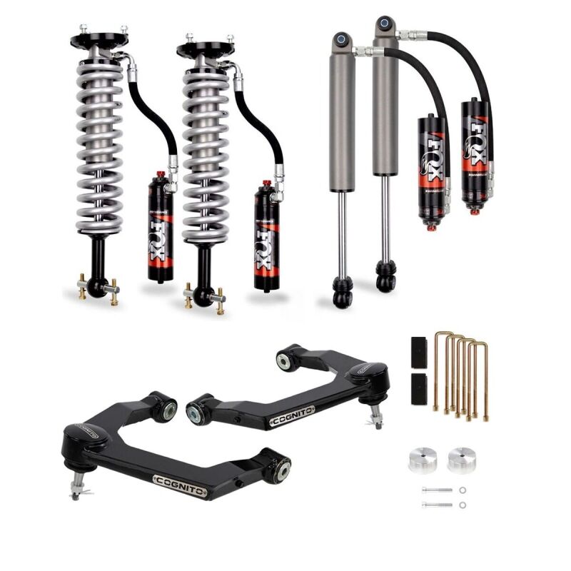 Cognito Motorsports 210-P1299 3-Inch Elite Leveling Lift Kit with Fox 2.5 Performance Elite Shocks for 2019-2025 Chevrolet Silverado 1500