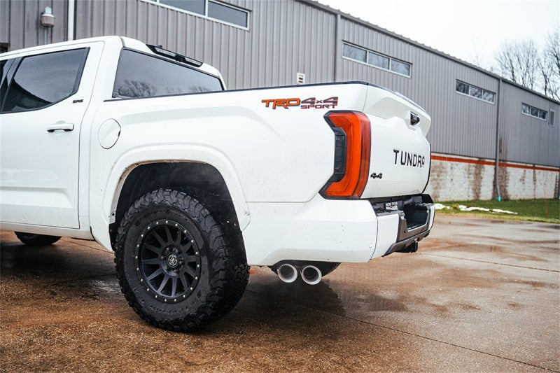 Corsa 22-26 Toyota Tundra 4WD 3in Sport Cat-Back Side Exit Exhaust System w/ Twin 4in Polished Tips
