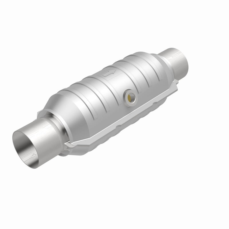 MagnaFlow 51354 Conv Univ 2in Inlet/Outlet Center/Center Round 11in Body L x 5.125in W x 15in Overall L - #51354