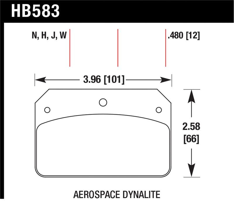 Hawk Performance HB583N.480 HP Plus Crossover Street/Motorsport Brake Pads