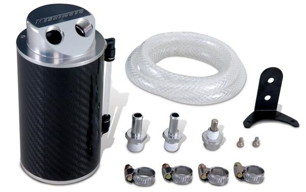 Mishimoto 07-10 BMW N54 Baffled Oil Catch Can Kit - Black (CCV Side) - #MMBCC-N54-06CBE2