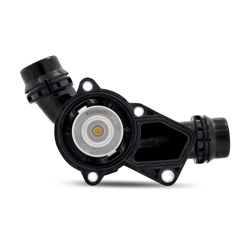 Mishimoto BMW M52/M54/M56 Direct Fit Replacement Thermostat w/Housing - 97 Deg. C - #MMTS-E46-99E