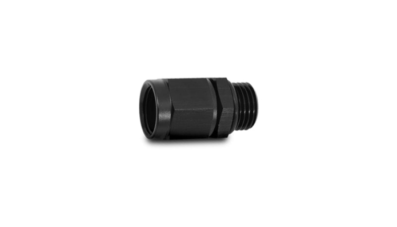 Vibrant -6AN Female to -10 ORB Swivel Adapter w/O-Ring - Anodized Black