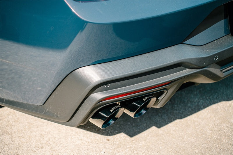 Corsa 24+ Ford Mustang Dark Horse 5.0L 3in Dual Rear Cat-Back w/Twin 4.5in Black PVD Slash Tips