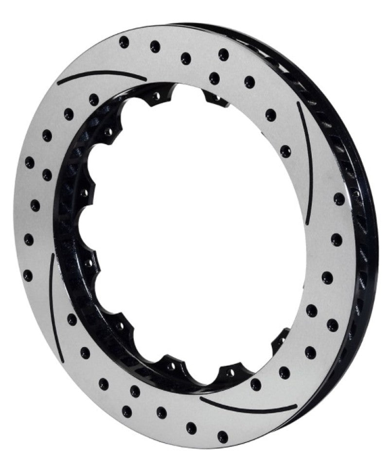 Wilwood Rotor-SV-SRP 72 Iron-LH-BLK-Drill 14.00 x 1.25 - 12 on 8.75in - #160-8397-BK