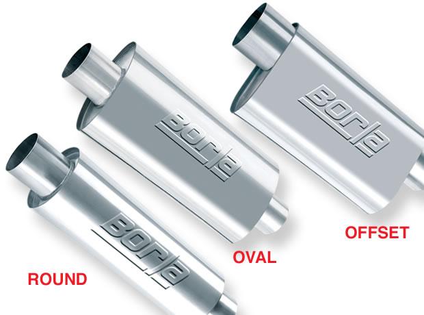 Borla 40086 XR-1 Racing Sportsman 3.5 inch Center-Center 15in x 5in Round Muffler - #40086