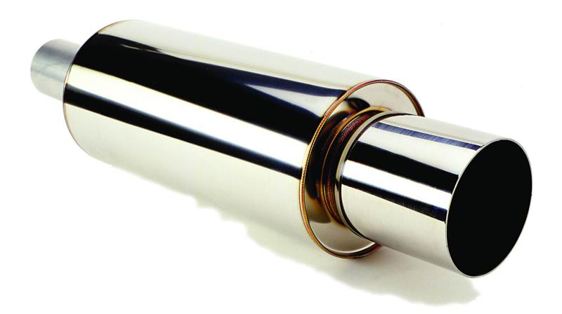 HKS Universal Muffler 2.5 Inlet / 3.7in Outlet (SUS304 NO COATING)